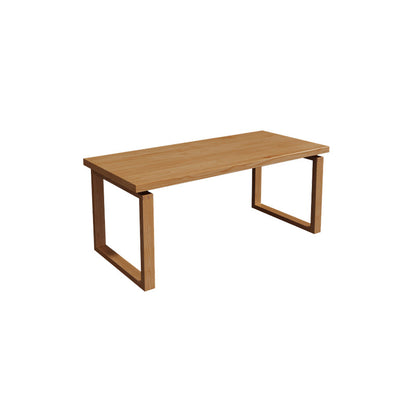 Table de salle à manger contemporaine Table de salle à manger rectangulaire en bois massif naturel