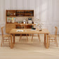 Table de salle à manger contemporaine Table de salle à manger rectangulaire en bois massif naturel