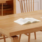 Table de salle à manger contemporaine Table de salle à manger rectangulaire en bois massif naturel