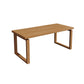 Table de salle à manger contemporaine Table de salle à manger rectangulaire en bois massif naturel