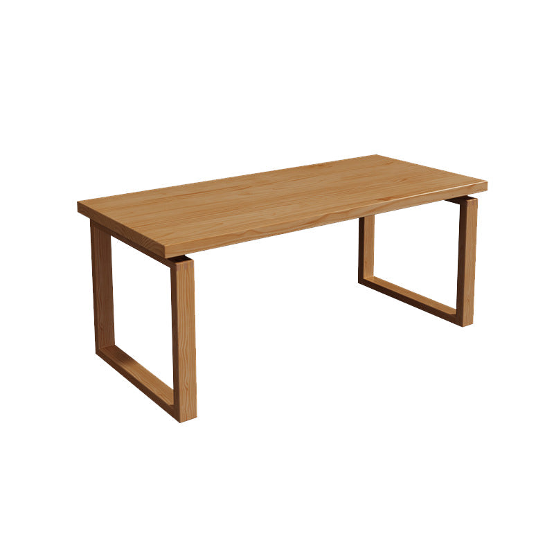 Table de salle à manger contemporaine Table de salle à manger rectangulaire en bois massif naturel