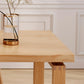Table de salle à manger contemporaine Table de salle à manger rectangulaire en bois massif naturel