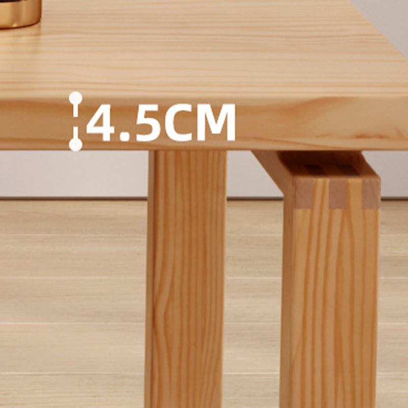 Table de salle à manger contemporaine Table de salle à manger rectangulaire en bois massif naturel