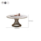 Round Turntable Dining Table Sintered Stone Dining Table for Home Clearhalo 'Dining Tables & Seating' 'Dining Tables' 'dining_table' 'furn' 'furn_dining_table' 'Furniture' 'Kitchen & Dining Furniture' 6769698