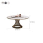 Round Turntable Dining Table Sintered Stone Dining Table for Home Clearhalo 'Dining Tables & Seating' 'Dining Tables' 'dining_table' 'furn' 'furn_dining_table' 'Furniture' 'Kitchen & Dining Furniture' 6769699