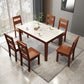 Rectangle Dining Room Table Wood Dining Table for Dining Room White Without Chairs Clearhalo 'Dining Tables & Seating' 'Dining Tables' 'dining_table' 'furn' 'furn_dining_table' 'Furniture' 'Kitchen & Dining Furniture' 6769701