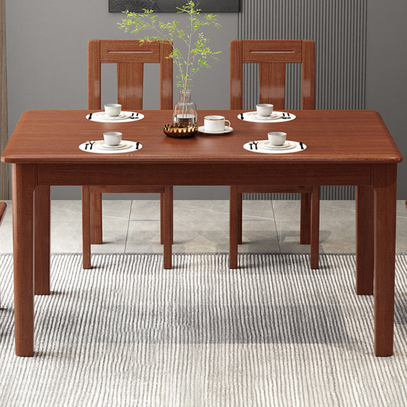 Rectangle Dining Room Table Wood Dining Table for Dining Room Clearhalo 'Dining Tables & Seating' 'Dining Tables' 'dining_table' 'furn' 'furn_dining_table' 'Furniture' 'Kitchen & Dining Furniture' 6769704