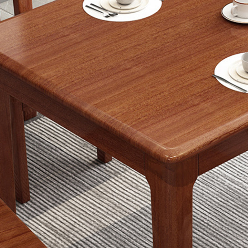 Rectangle Dining Room Table Wood Dining Table for Dining Room Clearhalo 'Dining Tables & Seating' 'Dining Tables' 'dining_table' 'furn' 'furn_dining_table' 'Furniture' 'Kitchen & Dining Furniture' 6769707