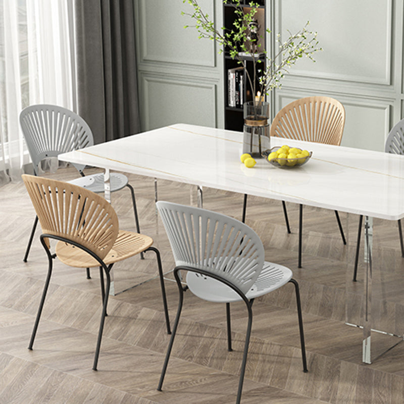 Contemporary Dinette Table Rectangle Stone Dining Table for Dining Room Clearhalo 'Dining Tables & Seating' 'Dining Tables' 'dining_table' 'furn' 'furn_dining_table' 'Furniture' 'Kitchen & Dining Furniture' 6769716
