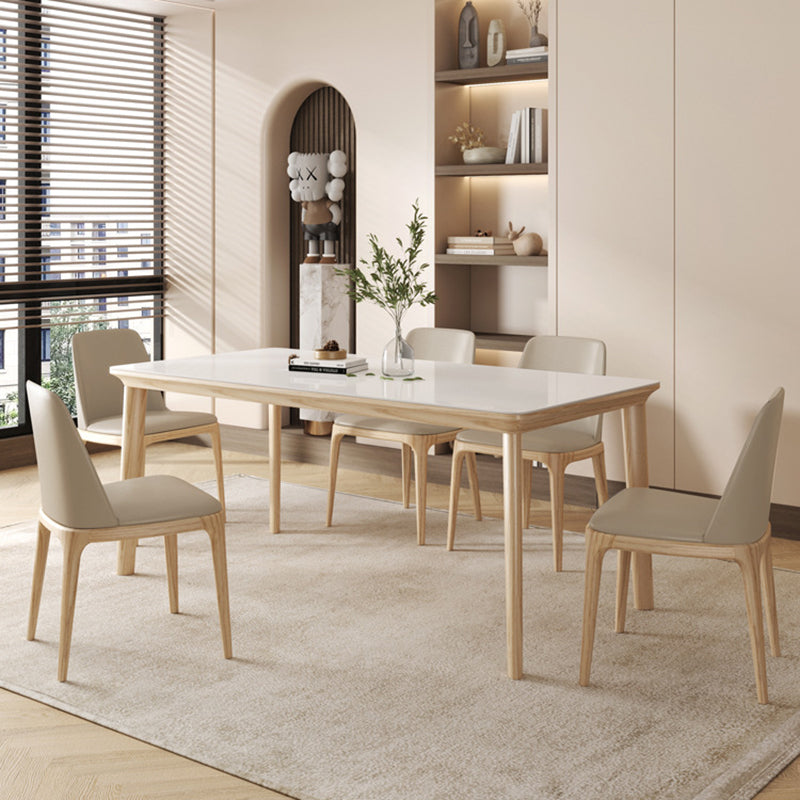 Contemporary Furniture Rectangle Stone Dining Room Table for Kitchen Natural Without Chairs Clearhalo 'Dining Tables & Seating' 'Dining Tables' 'dining_table' 'furn' 'furn_dining_table' 'Furniture' 'Kitchen & Dining Furniture' 6769739