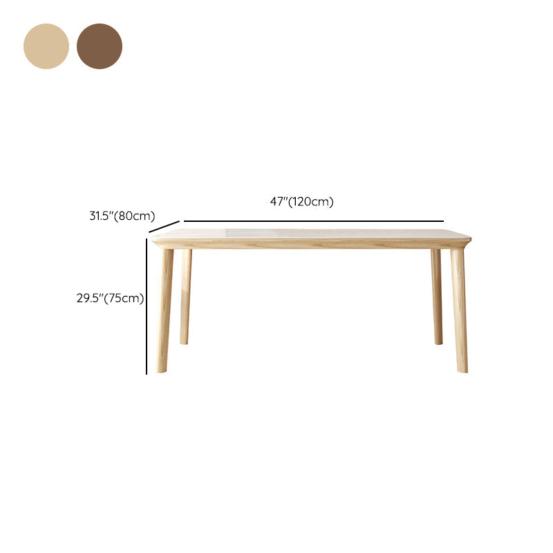 Contemporary Furniture Rectangle Stone Dining Room Table for Kitchen Clearhalo 'Dining Tables & Seating' 'Dining Tables' 'dining_table' 'furn' 'furn_dining_table' 'Furniture' 'Kitchen & Dining Furniture' 6769745