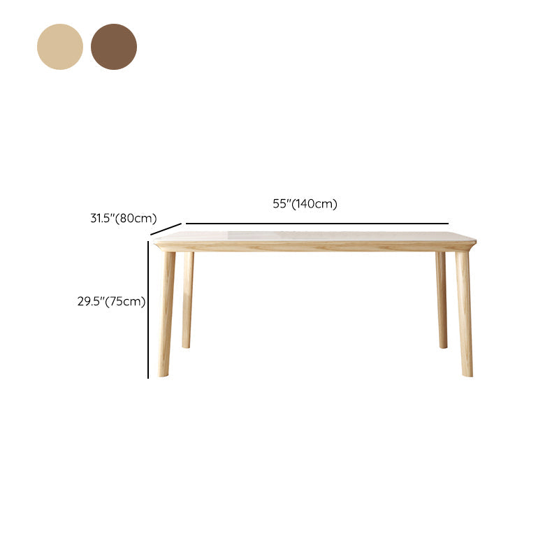Contemporary Furniture Rectangle Stone Dining Room Table for Kitchen Clearhalo 'Dining Tables & Seating' 'Dining Tables' 'dining_table' 'furn' 'furn_dining_table' 'Furniture' 'Kitchen & Dining Furniture' 6769746