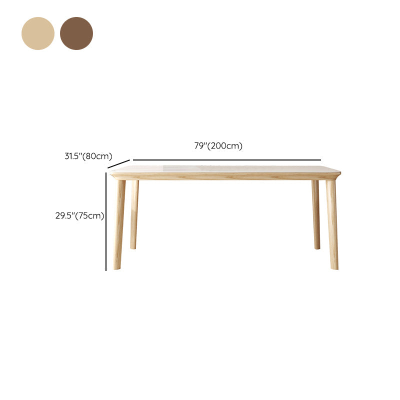 Contemporary Furniture Rectangle Stone Dining Room Table for Kitchen Clearhalo 'Dining Tables & Seating' 'Dining Tables' 'dining_table' 'furn' 'furn_dining_table' 'Furniture' 'Kitchen & Dining Furniture' 6769749