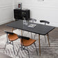 Rectangle Home Kitchen Table Tripod Base Solid Wood Top Dining Table