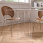 Industrial Dining Room Table Rectangle Stone Dinette Table in White Clearhalo 'Dining Tables & Seating' 'Dining Tables' 'dining_table' 'furn' 'furn_dining_table' 'Furniture' 'Kitchen & Dining Furniture' 6769814
