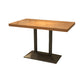 Pedestal Dining Room Table Solid Wood Dining Table for Kitchen