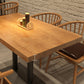 Pedestal Dining Room Table Solid Wood Dining Table for Kitchen