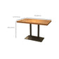 Pedestal Dining Room Table Solid Wood Dining Table for Kitchen