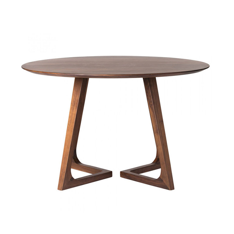 Contemporain 1/2/4 Pièces meubles Round en bois massif en bois ensemble en marron