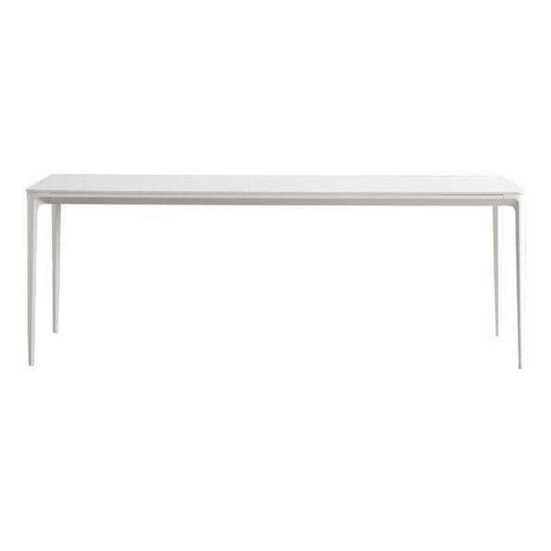 Contemporain 1/4/5/6/7 Pièces chaises de restauration Ensemble de meubles en pierre rectangulaire en blanc