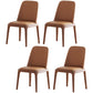 Contemporary Style 1/2/3/4 Pieces Dining Chairs Set Rectangle Stone Furniture in White