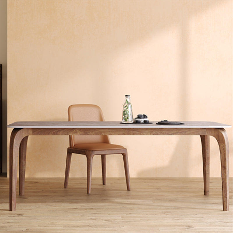 Contemporary Style 1/2/3/4 Pieces Dining Chairs Set Rectangle Stone Furniture in White