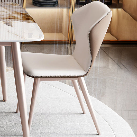 Nordic 1/2/5/7 Pieces Furniture Rectangle Stone Dining Table Set in White