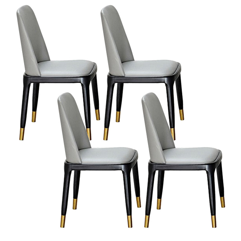 Noordse 1/4/5/7 stukken meubels rechthoekige stenen eettafel ingesteld in grijs