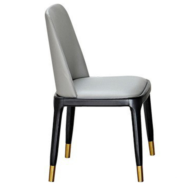 Noordse 1/4/5/7 stukken meubels rechthoekige stenen eettafel ingesteld in grijs