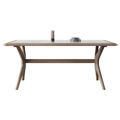 Contemporary Style 1/2/3/5/7 Pieces Dining Chairs Set Rectangle Stone Furniture in White