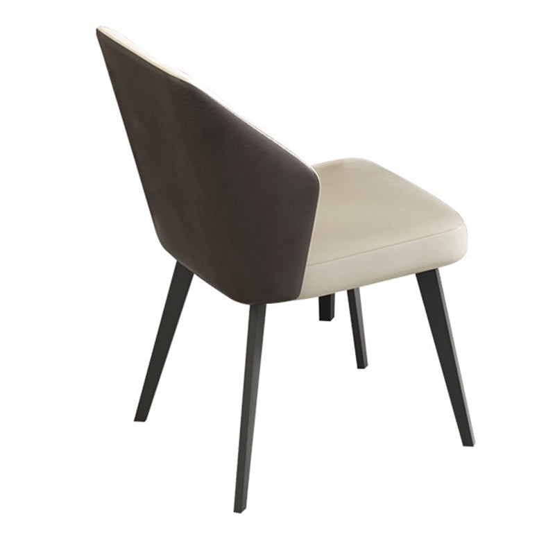 Contemporary Style 1/2/7 Pieces Dining Chairs Set Rectangle Stone Furniture in Black