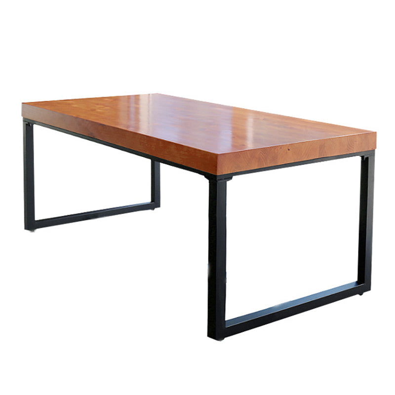 Industrielle 1/2/5 Stück Möbel Massivholz Rechteck Esszimmer Set in Braun