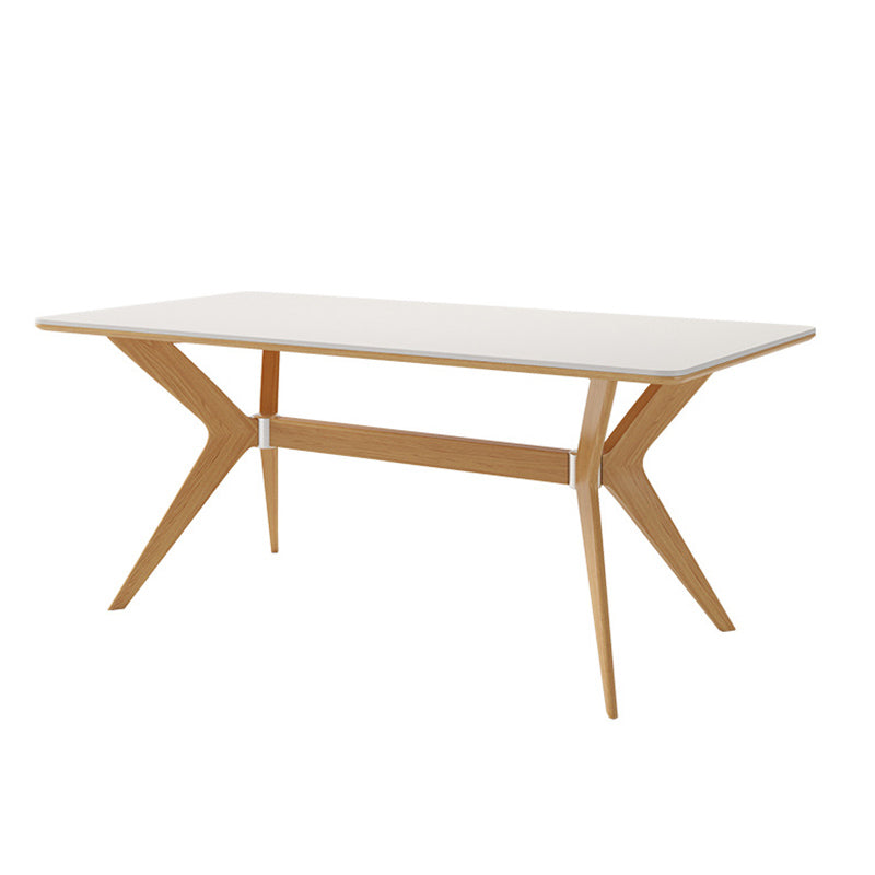 Contemporary 1/2/5/7 Pieces Dining Chairs Set Rectangle Stone Furniture in White White 70.9"L x 35.4"W Clearhalo 'Dining Room Sets' 'Dining Tables & Seating' 'dining_room_set' 'furn' 'furn_dining_room_set' 'Furniture' 'Kitchen & Dining Furniture' 6770037