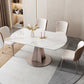 Modern 1/2/5/7 Pieces Dining Set Stone Collapsible Dining Table for Dining Room