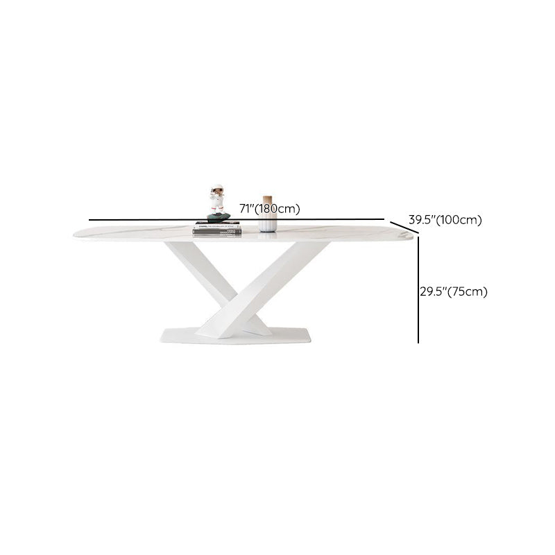 1/2/3/3/5 PIÈCES PIÈCES PIÈCES PLATIQUE RECTANGE RECTANGE Table à manger en pierre pour salle à manger