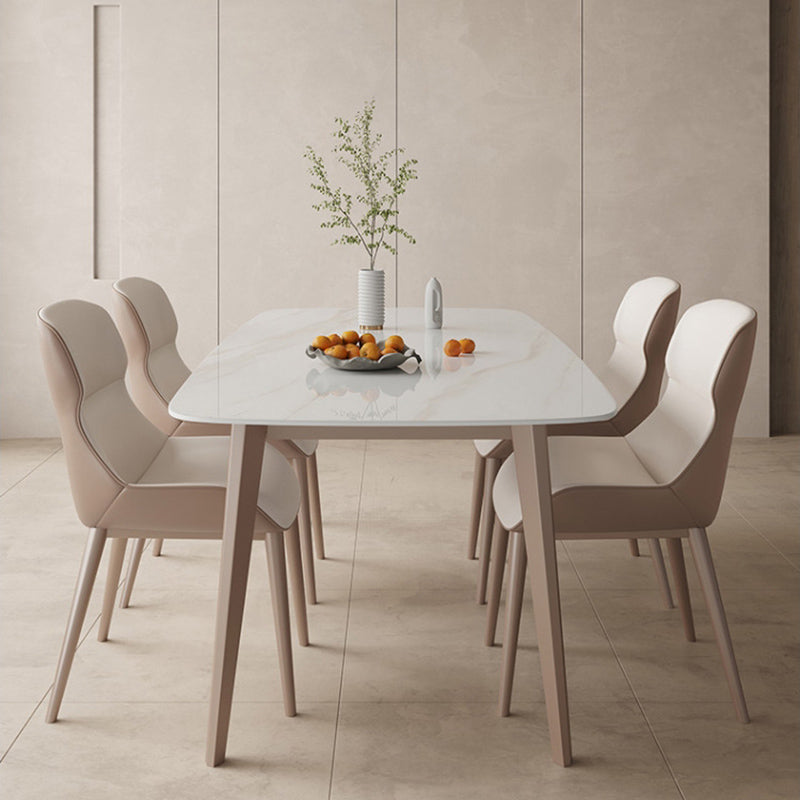 Modern 1/2/5 stukken Dinerset rechthoekige stenen keuken eettafel