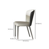 Contemporary Style 1/4/5/7/8 Pieces Dining Chairs Set Rectangle Stone Furniture in White Clearhalo 'Dining Room Sets' 'Dining Tables & Seating' 'dining_room_set' 'furn' 'furn_dining_room_set' 'Furniture' 'Kitchen & Dining Furniture' 6770229