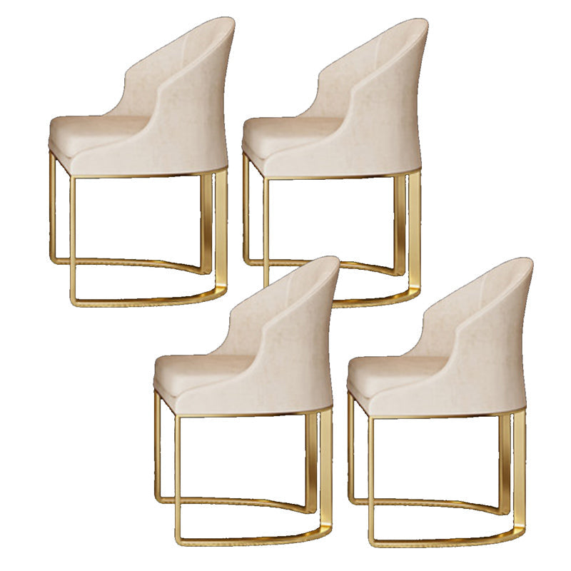 Nordic 1/4/5/7 Pieces Dining Set Stone Dining Table for Dining Room 4 White Chairs Clearhalo 'Dining Room Sets' 'Dining Tables & Seating' 'dining_room_set' 'furn' 'furn_dining_room_set' 'Furniture' 'Kitchen & Dining Furniture' 6770236