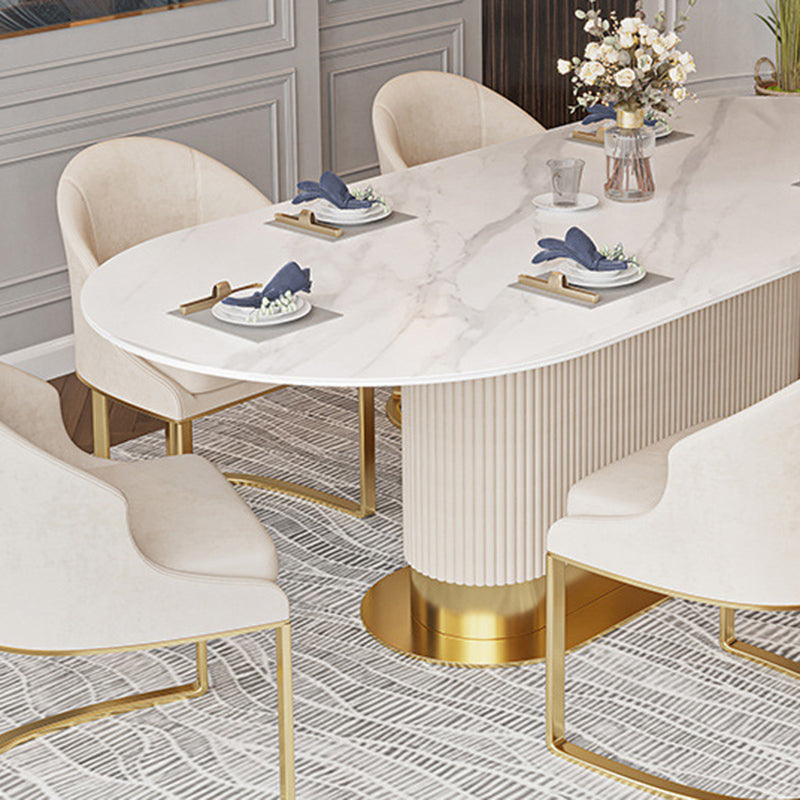 Nordic 1/4/5/7 Pieces Dining Set Stone Dining Table for Dining Room Clearhalo 'Dining Room Sets' 'Dining Tables & Seating' 'dining_room_set' 'furn' 'furn_dining_room_set' 'Furniture' 'Kitchen & Dining Furniture' 6770239