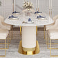 Nordic 1/4/5/7 Pieces Dining Set Stone Dining Table for Dining Room Clearhalo 'Dining Room Sets' 'Dining Tables & Seating' 'dining_room_set' 'furn' 'furn_dining_room_set' 'Furniture' 'Kitchen & Dining Furniture' 6770241