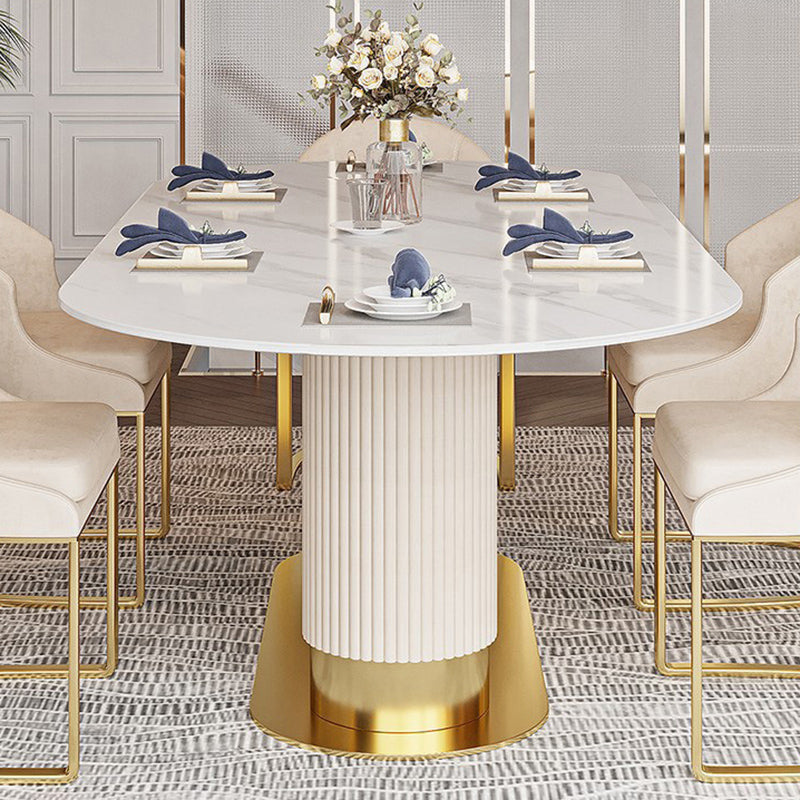 Nordic 1/4/5/7 Pieces Dining Set Stone Dining Table for Dining Room Clearhalo 'Dining Room Sets' 'Dining Tables & Seating' 'dining_room_set' 'furn' 'furn_dining_room_set' 'Furniture' 'Kitchen & Dining Furniture' 6770241