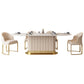 Nordic 1/4/5/7 Pieces Dining Set Stone Dining Table for Dining Room Clearhalo 'Dining Room Sets' 'Dining Tables & Seating' 'dining_room_set' 'furn' 'furn_dining_room_set' 'Furniture' 'Kitchen & Dining Furniture' 6770243