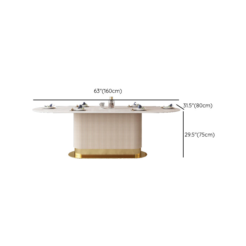 Nordic 1/4/5/7 Pieces Dining Set Stone Dining Table for Dining Room Clearhalo 'Dining Room Sets' 'Dining Tables & Seating' 'dining_room_set' 'furn' 'furn_dining_room_set' 'Furniture' 'Kitchen & Dining Furniture' 6770247