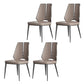 Glam Style Side Chair Metal Open Back Dining Room Chair for Indoor Grey 4 Piece Set Clearhalo 'Dining Chairs' 'Dining Tables & Seating' 'dining_chair' 'furn' 'furn_dining_chair' 'Furniture' 'Kitchen & Dining Furniture' 6770283
