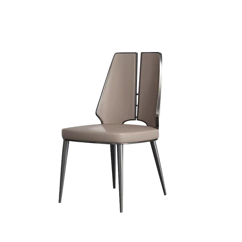 Glam Style Side Chair Metal Open Back Dining Room Chair for Indoor Clearhalo 'Dining Chairs' 'Dining Tables & Seating' 'dining_chair' 'furn' 'furn_dining_chair' 'Furniture' 'Kitchen & Dining Furniture' 6770289