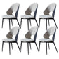 Upholstered Armless Dining Chairs Open Back Dining Side Chair