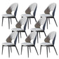 Upholstered Armless Dining Chairs Open Back Dining Side Chair