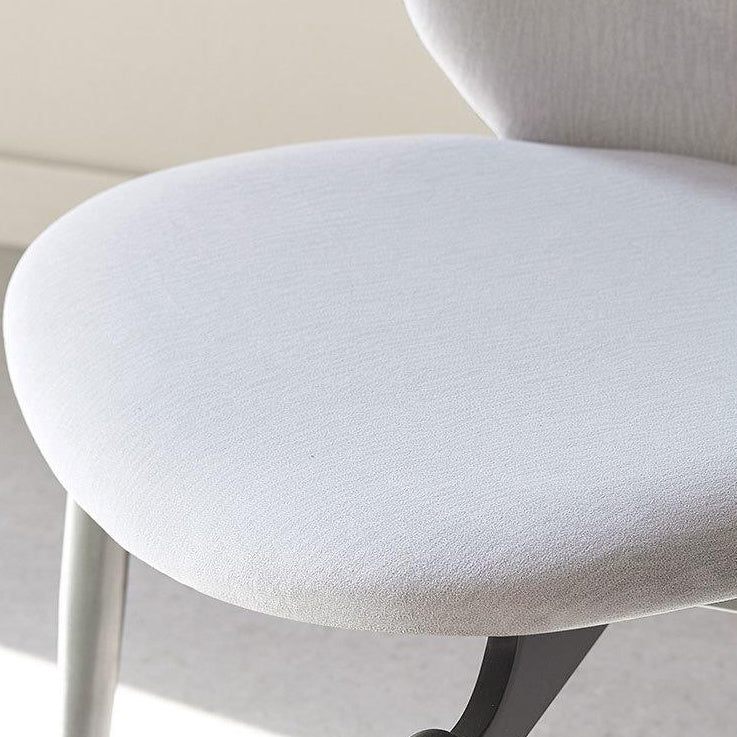 Upholstered Armless Dining Chairs Open Back Dining Side Chair