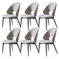Upholstered Armless Dining Chairs Open Back Dining Side Chair
