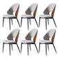 Upholstered Armless Dining Chairs Open Back Dining Side Chair